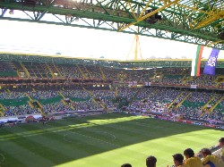 Das Stadion Jose Alvalade von innen.
