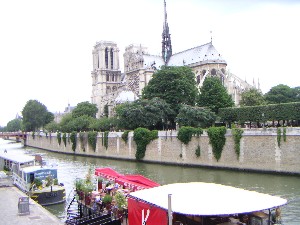 Notre-Dame vom Seine-Ufer aus